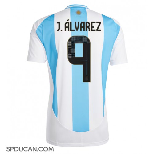 Muški Nogometni Dres Argentina Julian Alvarez #9 Domaci Copa America 2024 Kratak Rukav